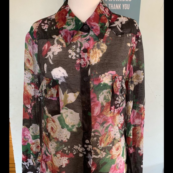 MELANIE LYNE FLORAL SHIRT - Picture 2 of 10